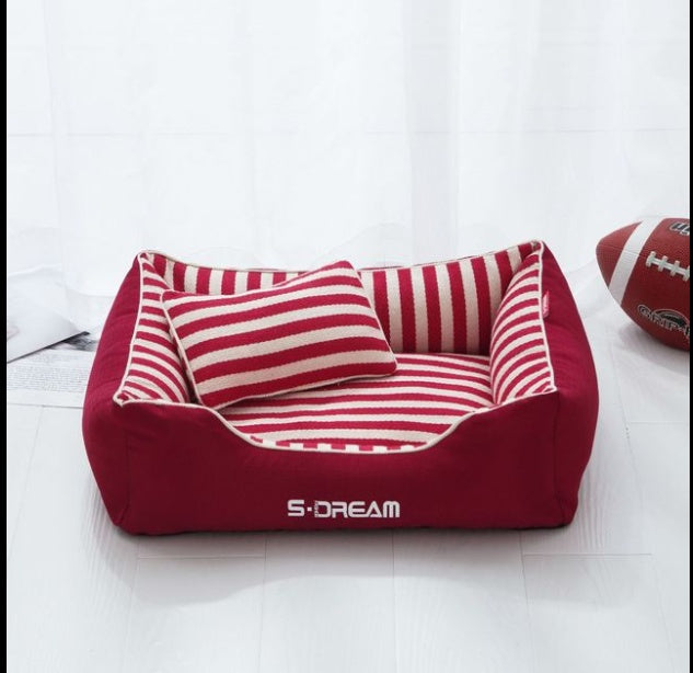 HKM-1431357 Removable and Washable Pet Kennel with Comfortable Canvas Lining and Waterproof Base