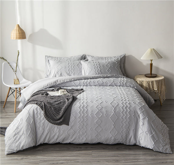 HKM-143187 Bohemian Craft Quilt Cover Set with Pillowcases - Multiple Sizes Available