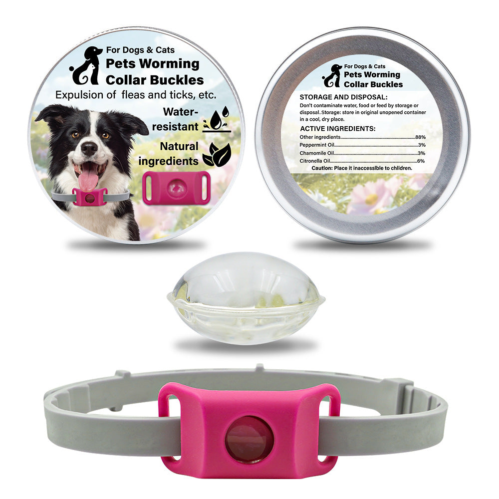 HKM-1432125 Pet Insect Repellent Collar with Capsule Options for Dogs and Cats