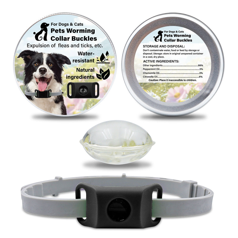 HKM-1432125 Pet Insect Repellent Collar with Capsule Options for Dogs and Cats