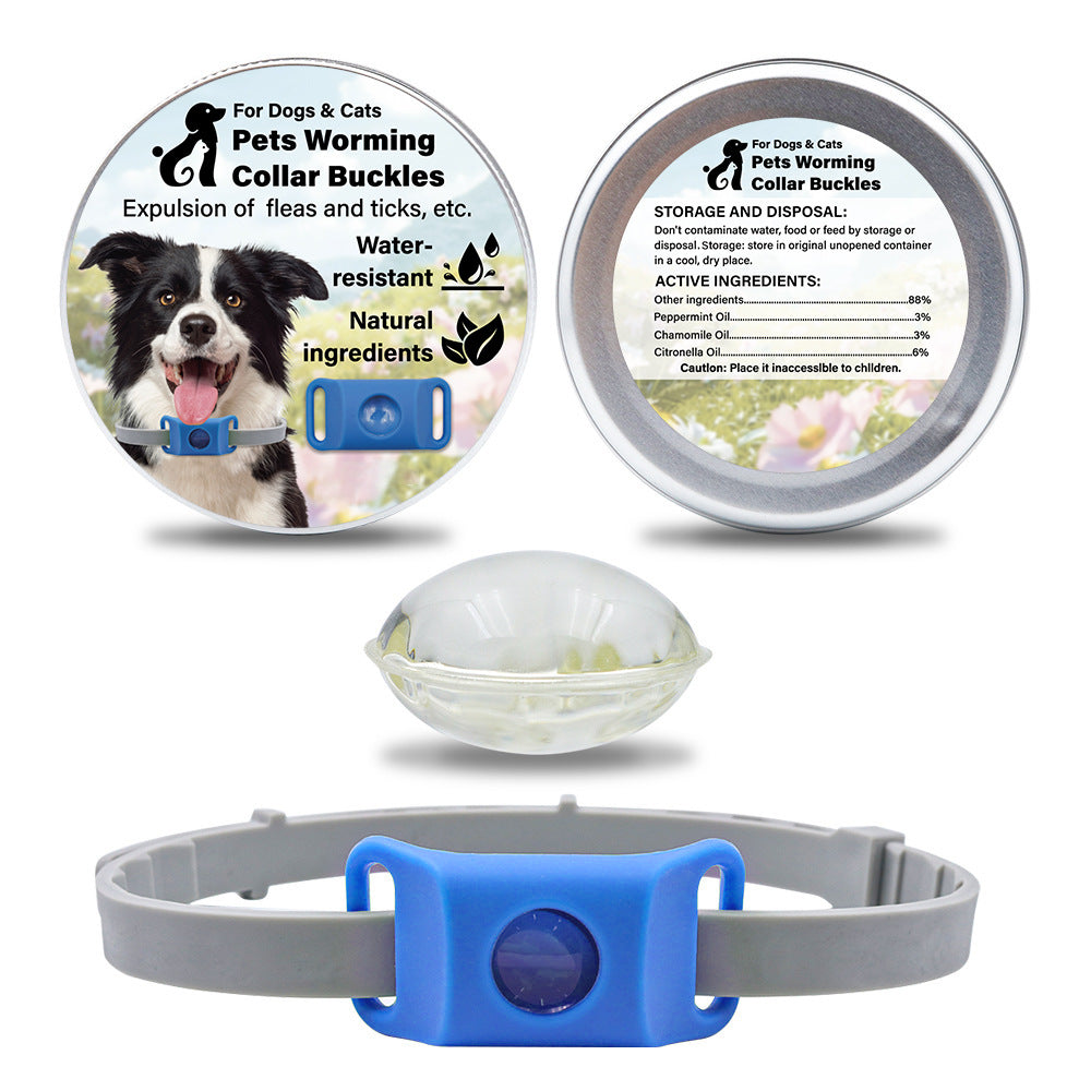 HKM-1432125 Pet Insect Repellent Collar with Capsule Options for Dogs and Cats