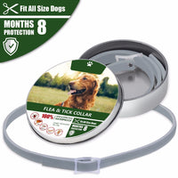 HKM-1433277 Gray Dog Collar with Flea and Mosquito Repellent Features