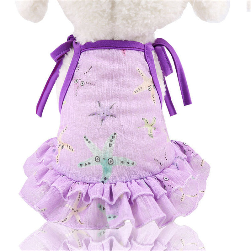 HKM-1433661 Couple Mesh Pet Outfit - Dog and Cat Skirt T-Shirt Vest, Various Sizes