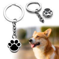 HKM-1433917 Dog Paw Urn Pendant in Stainless Steel - Unisex European American Style