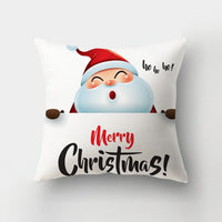 HKM-143443 Christmas-Themed Digital Print Square Pillow Cover, 45x45cm, Chemical Fiber Material