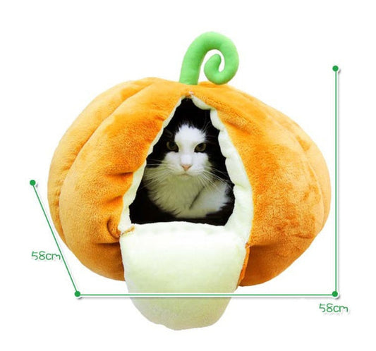 HKM-1435325 Cozy Fruit-Shaped Cat House for Winter - Small & Large Sizes Available