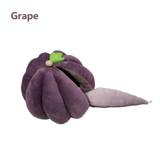 HKM-1435325 Cozy Fruit-Shaped Cat House for Winter - Small & Large Sizes Available