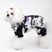 HKM-1435709 Cozy Cotton Dog Sweater for Autumn and Winter in Royal Blue and Navy Blue