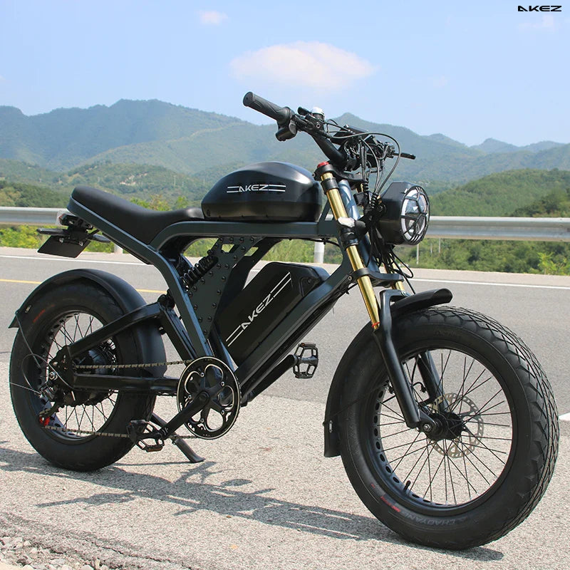 HKM-143699 1500W Aluminum Alloy Electric Bike | 52V 55Ah | Long Range 120km | Hydraulic Disc Brakes | 20" Wheel Size
