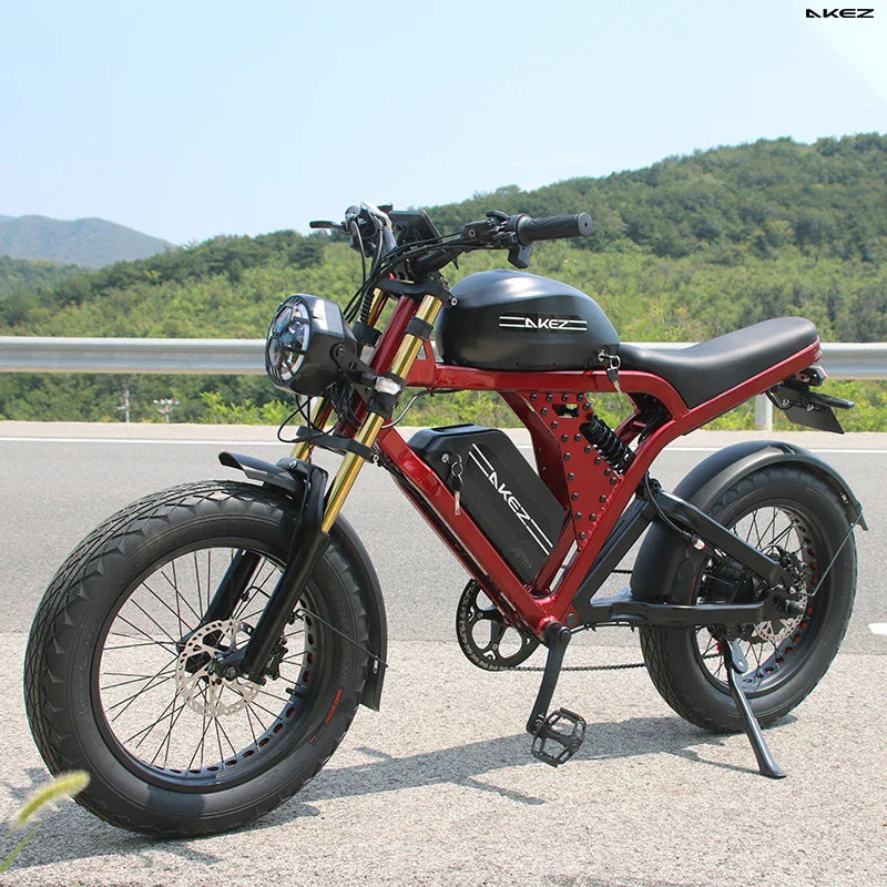 HKM-143699 1500W Aluminum Alloy Electric Bike | 52V 55Ah | Long Range 120km | Hydraulic Disc Brakes | 20" Wheel Size