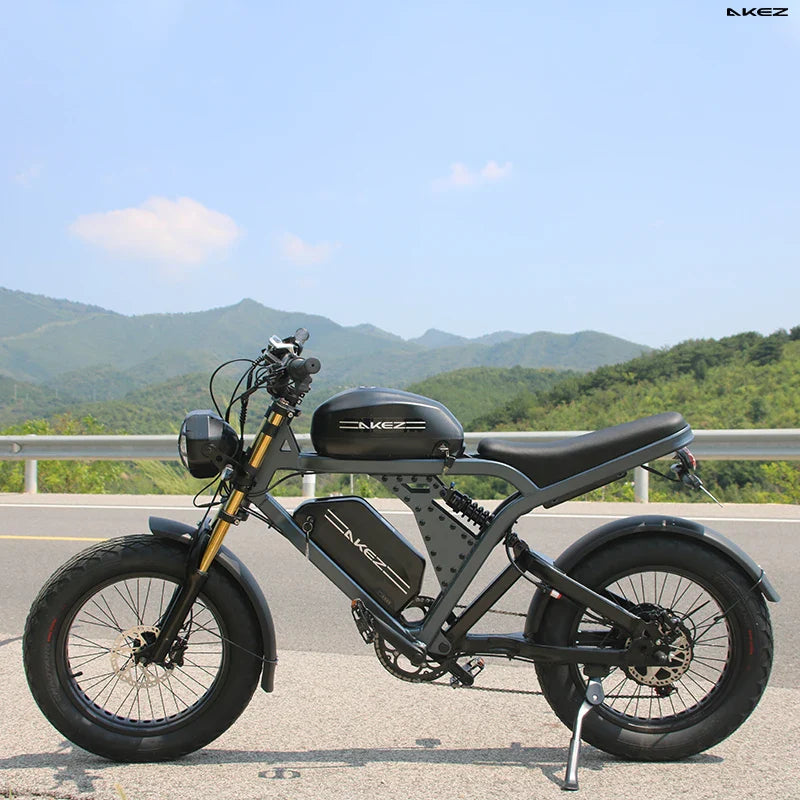 HKM-143699 1500W Aluminum Alloy Electric Bike | 52V 55Ah | Long Range 120km | Hydraulic Disc Brakes | 20" Wheel Size