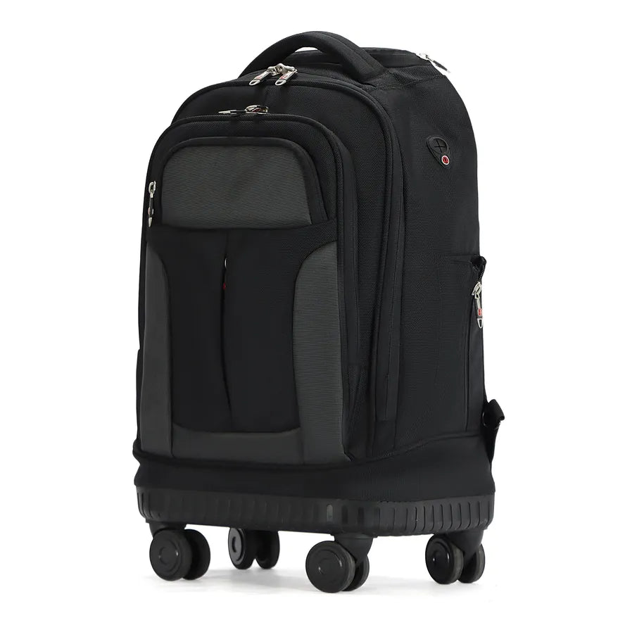 HKM-143699 Large Capacity Rolling Business Carry-On Trolley Travel Backpack for Air Travel
