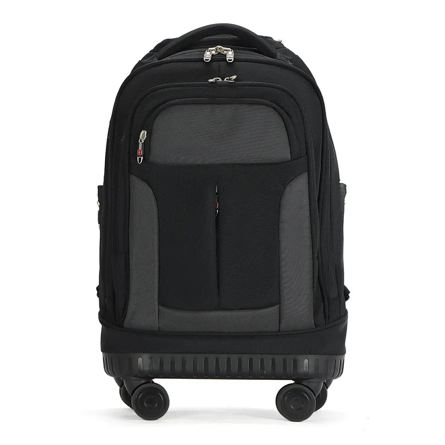HKM-143699 Large Capacity Rolling Business Carry-On Trolley Travel Backpack for Air Travel