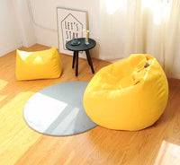HKM-143763 Cozy Cloth Lazy Sofa Bean Bag Cover - 90 x 100cm