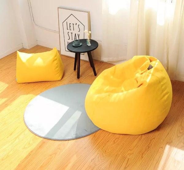 HKM-143763 Cozy Cloth Lazy Sofa Bean Bag Cover - 90 x 100cm