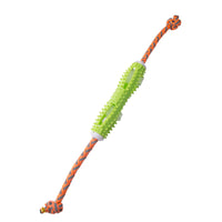 HKM-1437885 Soft Rubber Dog Toothbrush Stick for Effective Teeth Cleaning - 20cm, Available in Blue, Green, Orange, Pink