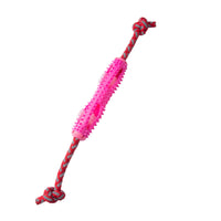 HKM-1437885 Soft Rubber Dog Toothbrush Stick for Effective Teeth Cleaning - 20cm, Available in Blue, Green, Orange, Pink