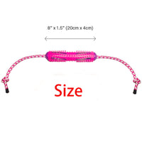 HKM-1437885 Soft Rubber Dog Toothbrush Stick for Effective Teeth Cleaning - 20cm, Available in Blue, Green, Orange, Pink
