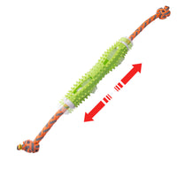 HKM-1437885 Soft Rubber Dog Toothbrush Stick for Effective Teeth Cleaning - 20cm, Available in Blue, Green, Orange, Pink