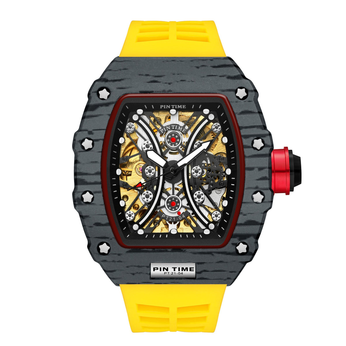 HKM-143891 Casual Mechanical Men's Watch with Calendar and Waterproof Design