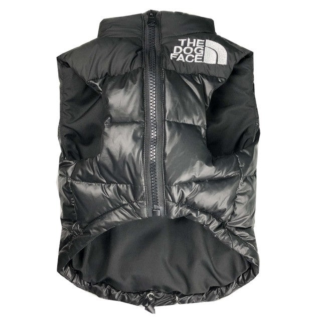 HKM-1441213 Warm Down Vest for Dogs - Comfortable Autumn and Winter Apparel in Black for Small to XXL Sizes