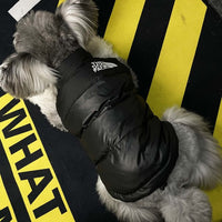 HKM-1441213 Warm Down Vest for Dogs - Comfortable Autumn and Winter Apparel in Black for Small to XXL Sizes