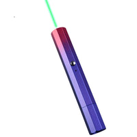 HKM-1441853 USB Charging Outdoor Trainer Laser Pointer, Green/Red/Blue Light, 5mW Power, Aluminum Body, Includes Lanyard
