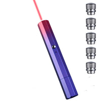 HKM-1441853 USB Charging Outdoor Trainer Laser Pointer, Green/Red/Blue Light, 5mW Power, Aluminum Body, Includes Lanyard
