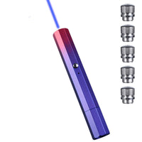 HKM-1441853 USB Charging Outdoor Trainer Laser Pointer, Green/Red/Blue Light, 5mW Power, Aluminum Body, Includes Lanyard