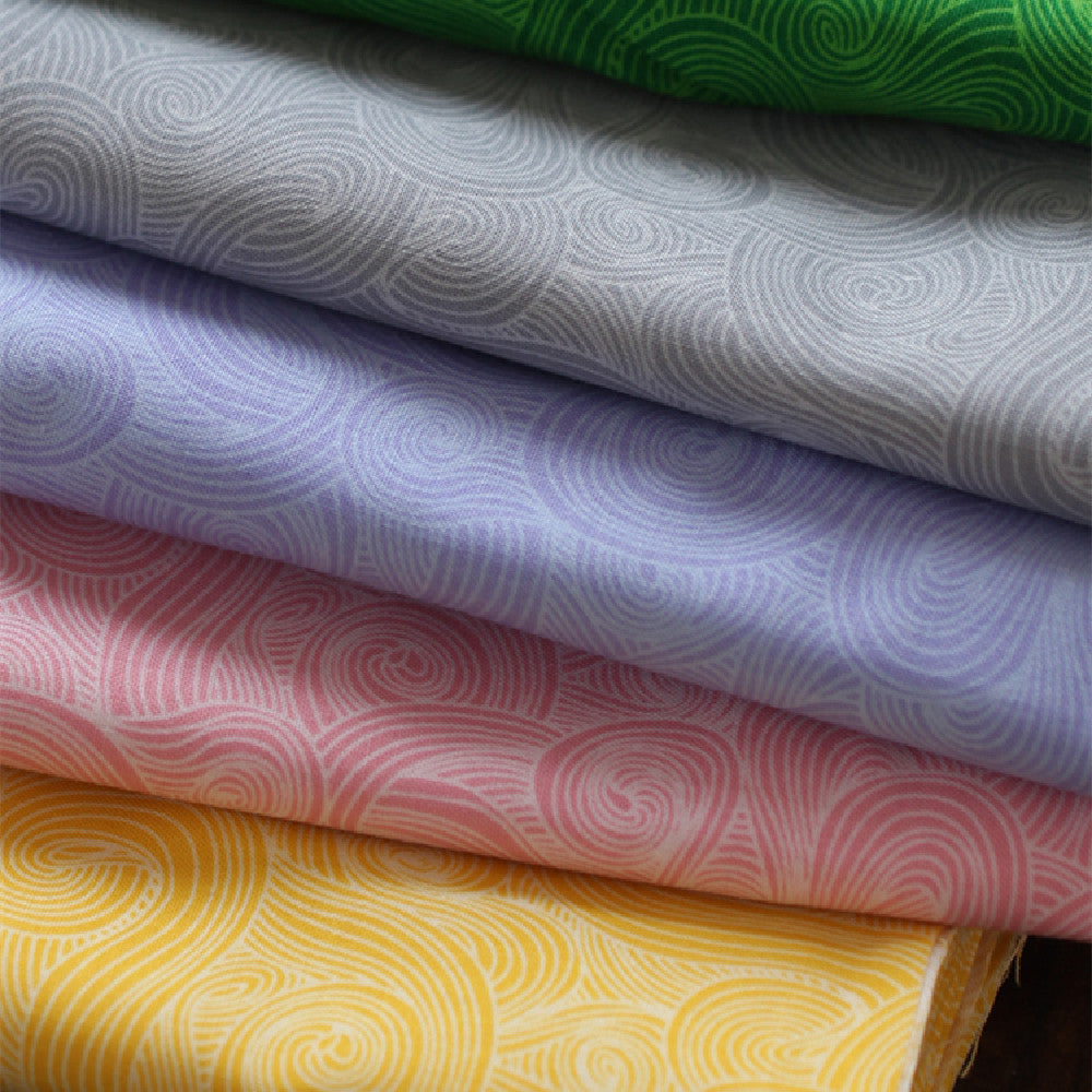 HKM-144211 Cotton Wave Pattern Fabric for Baby Clothing - Stylish Patchwork Hanfu Cheongsam