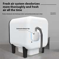 HKM-1442493 72L Waterproof Smart Litter Box with Multiple Plug Standards for Easy Use
