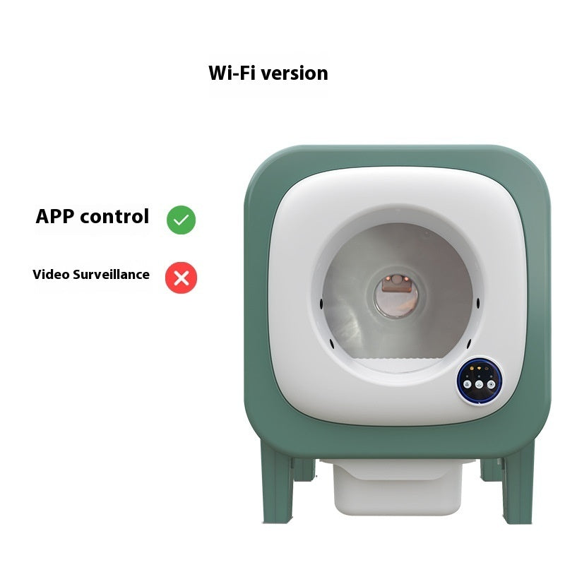 HKM-1442493 72L Waterproof Smart Litter Box with Multiple Plug Standards for Easy Use