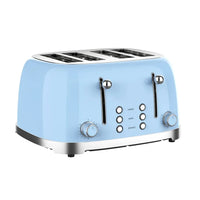 HKM-144275 4-Slice Electric Toaster with Defrost and Reheat Functions for Home Use