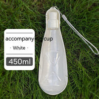 HKM-1442877 Portable Folding Dog Water Bottle - 550ml Capacity for Medium to Large Dogs - Outdoor Travel Essential