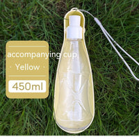 HKM-1442877 Portable Folding Dog Water Bottle - 550ml Capacity for Medium to Large Dogs - Outdoor Travel Essential