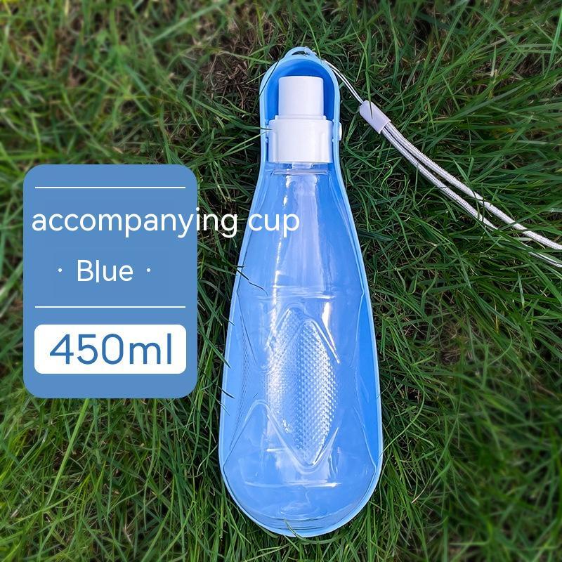 HKM-1442877 Portable Folding Dog Water Bottle - 550ml Capacity for Medium to Large Dogs - Outdoor Travel Essential