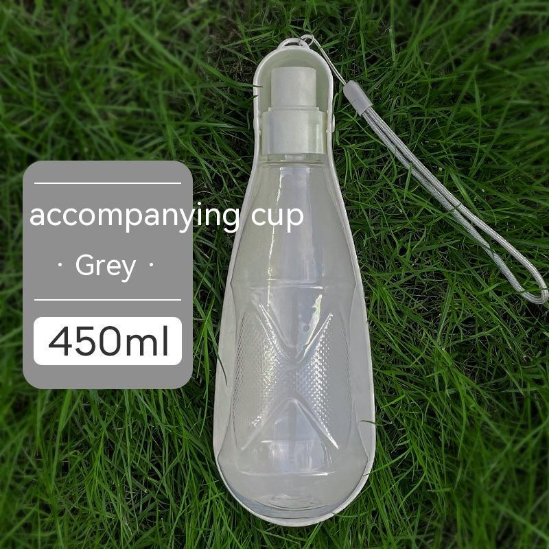 HKM-1442877 Portable Folding Dog Water Bottle - 550ml Capacity for Medium to Large Dogs - Outdoor Travel Essential