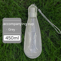 HKM-1442877 Portable Folding Dog Water Bottle - 550ml Capacity for Medium to Large Dogs - Outdoor Travel Essential