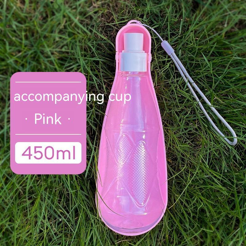 HKM-1442877 Portable Folding Dog Water Bottle - 550ml Capacity for Medium to Large Dogs - Outdoor Travel Essential