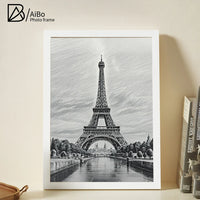 HKM-144403 Solid Wooden Photo Frames in Various Sizes for Wall Decor