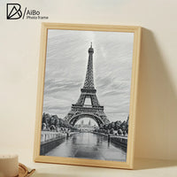 HKM-144403 Solid Wooden Photo Frames in Various Sizes for Wall Decor