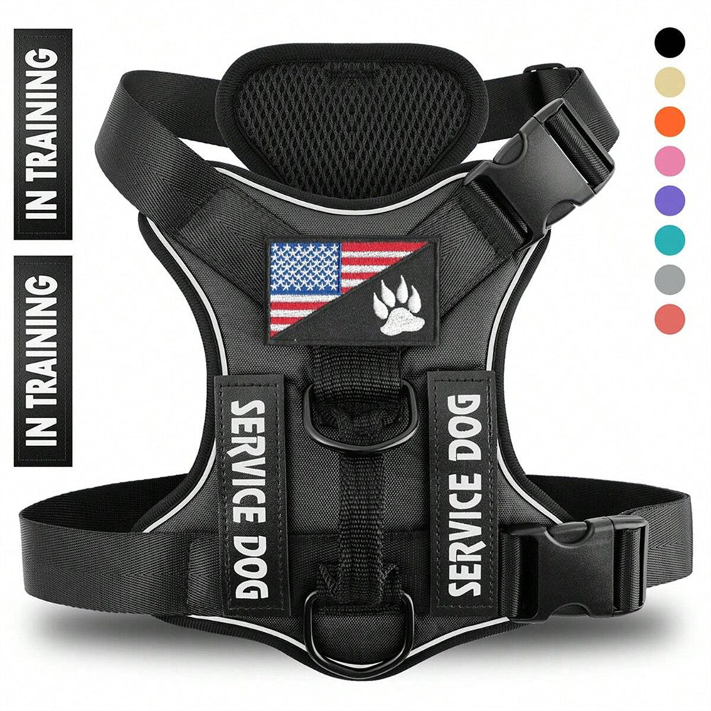 HKM-1446077 Reflective Adjustable Breathable Polyester Dog Strap for Optimal Comfort and Durability
