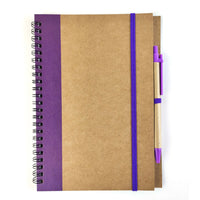 HKM-144659 A6 Spiral Notebook with Pen - Custom Logo Hardcover for Office and School Use