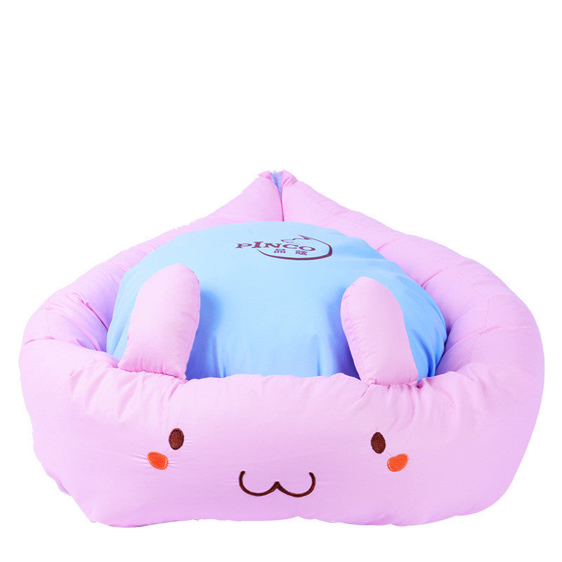 HKM-1446845 Universal Four Seasons Teddy Pet House for Dogs and Cats, Soft Cloth with PP Cotton Filling, Size 55 x 16 cm