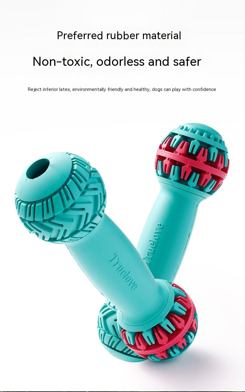 HKM-1447613 Durable Rubber Dog Toy for Large Dogs - Bite-Resistant Molar Design in Various Colors