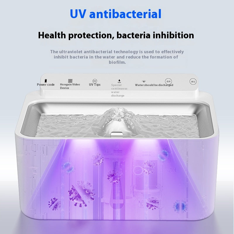 HKM-1448637 Automatic Cat Water Fountain with Constant Temperature Heating and Filtration System
