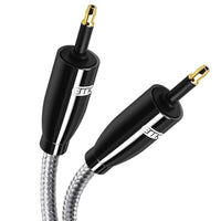 HKM-144915 Mini Toslink Optical Audio Cable - 3.5mm to 3.5mm, Available in Multiple Lengths