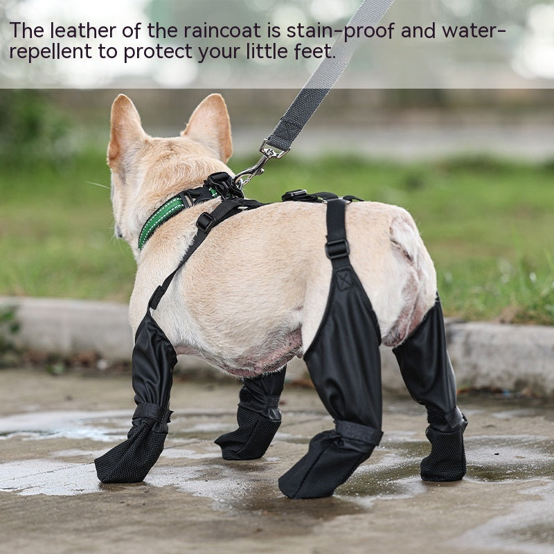 HKM-1449405 Waterproof Adjustable Dog Boots with Non-Slip Sole for Outdoor Protection and Comfort