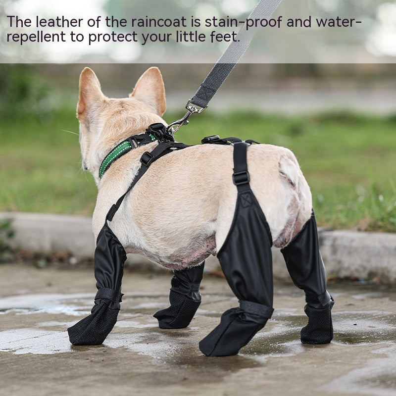 HKM-1449405 Waterproof Adjustable Dog Boots with Non-Slip Sole for Outdoor Protection and Comfort