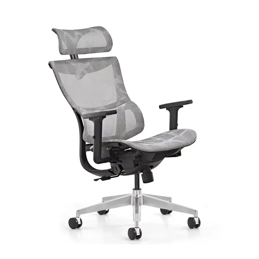 HKM-144979 Ergonomic 3D Mesh Office Chair with Adjustable Headrest and Armrests for Enhanced Comfort